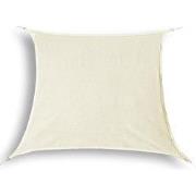 hanSe® Schaduwdoek Vierkant Waterafstotend 2x2 m Zonnedoek Creme