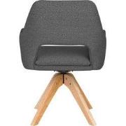 Housecraft Living Mos Eetkamerstoel Draaibaar Hout Grijs