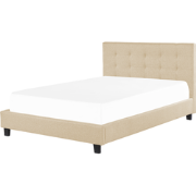ROCHELLE  - Tweepersoonsbed - Beige - 180 x 200 cm - Polyester