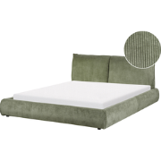 VINAY - Waterbed - Olijfgroen - 160 x 200 cm - Corduroy
