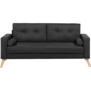 KALMAR  - Tweezitsbank - Zwart - Polyester