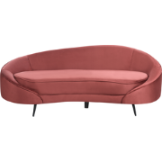SAVAR - Driezitsbank - Rood - Fluweel