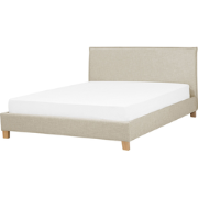 SENNEZ  - Tweepersoonsbed - Beige - 140 x 200 cm - Polyester