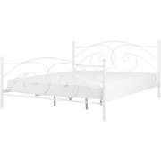 DINARD - Tweepersoonsbed - Wit - 140 x 200 cm - Metaal