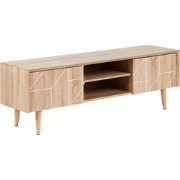 FRANKLIN  - TV-meubel - Lichte houtkleur - Spaanplaat