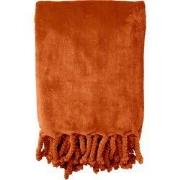FLORIJN - Plaid 150x200 cm - grote fleece plaid met flosjes - Potters ...