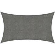 Kopu® Schaduwdoek Rechthoek 280 gram Waterdoorlatend 2x4 m - Grijs
