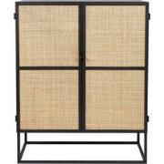 Housecraft Living Guuji Kast Laag 2 deurs Rotan/ Metaal