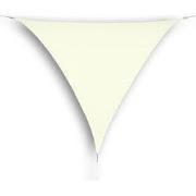 hanSe® Schaduwdoek Driehoek Waterdoorlatend 4x4x4 m Zonnedoek Creme