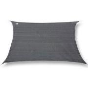 hanSe® Schaduwdoek Rechthoek Waterafstotend 2,5x4 m Zonnedoek Grijs