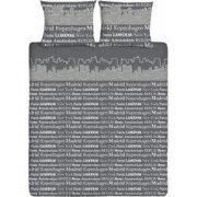 Ten Cate Katoenen Eenpersoons Dekbedovertrek - 140x200/220 - Skyline T...