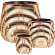 Mica Decorations Bloempot Cancun - 45x45x40 cm - Gerecycled Plastic - ...