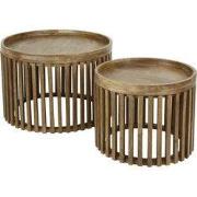 Salontafel Set van 2 - Mangohout - Salontafel Tweak