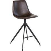 House Nordic Barstoel Monaco PU Bruin - Set van 2