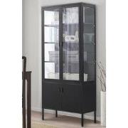House Nordic Vitrinekast Brisbane 4-Deurs Zwart