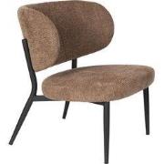 Fauteuil Oranje Stof - Zitdiepte 62cm - 72x62x76 cm - Sanne