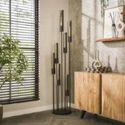 Vloerlamp Zwart Metaal - 7-Lichts - 35x35x186cm