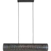 Hanglamp Metaal Zwart - 5-Lichts - 120x20x150cm - Koker Mesh