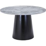 Eettafel Grijs/Zwart - Rond - 120x120x75cm - Brito
