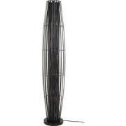 Vloerlamp Cylinder Mesh Zwart 150cm - Giga Meubel