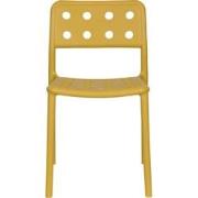 Tuinstoel Oker Kunststof - 53x46x80cm - Serra - Set van 4