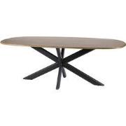 Eettafel - Deens Ovaal - 215cm - Mangohout - Cliff