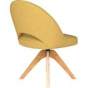 Housecraft Living Mick Eetkamerstoel Draaibaar Hout Okergeel