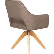 Housecraft Living Mos Eetkamerstoel Draaibaar Hout Taupe