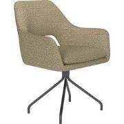 Housecraft Living Mos Eetkamerstoel Draaibaar Metaal Spider Pistache g...