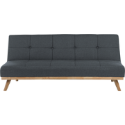 FROYA  - Slaapbank 3-zits - Donkergrijs - Polyester