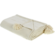 KAZY - Bedsprei - Beige - 150 x 200 cm - Chenille