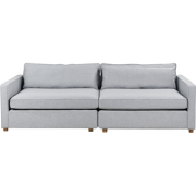 VINSTRA - Driezitsbank - Grijs - Polyester