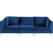 EVJA - Hoekbank - Marineblauw - Fluweel