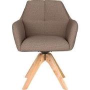 Housecraft Living Pete Eetkamerstoel Draaibaar Hout Taupe