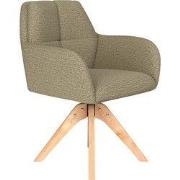 Housecraft Living Pete Eetkamerstoel Draaibaar Hout Pistache groen