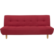 ALSTEN  - Slaapbank 3-zits - Rood - Polyester