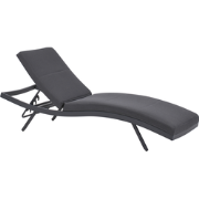 AMELIA - Ligstoel - Grafietgrijs - Aluminium