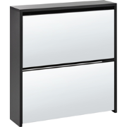 MIDFIELD - Schoenenkast 2 vakken - Zwart - MDF