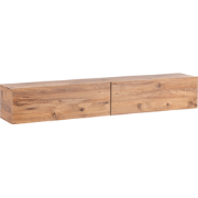 GLADSTONE - Wandgemonteerd TV-meubel - Bruin - 180 cm - Vezelplaat