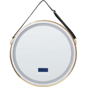 DAROIS - Badkamerspiegel met LED - Goud - Aluminium