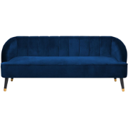 ALSVAG - Driezitsbank - Marineblauw - Fluweel