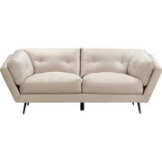 LENVIK - Driezitsbank - Beige - Fluweel