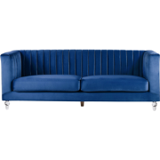 ARVIKA - Driezitsbank - Marineblauw - Fluweel