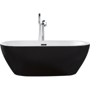 NEVIS - Badkuip - Zwart - 75 x 150 - Acryl