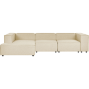 APRICA - Hoekbank - Beige - Rechterzijde - Linnen