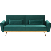 EINA  - Slaapbank 3-zits - Smaragdgroen - Fluweel