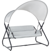 SOLAGNA - Schommelbank 3-zits - Lichtgrijs - Staal