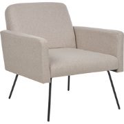 NARKEN - Fauteuil - Beige - Polyester