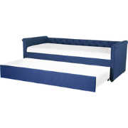 LIBOURNE - Onderschuifbed - Marineblauw - 80 x 200 cm - Polyester