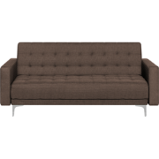 ABERDEEN  - Slaapbank 3-zits - Donkerbruin - Polyester
